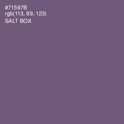 #71597B - Salt Box Color Image